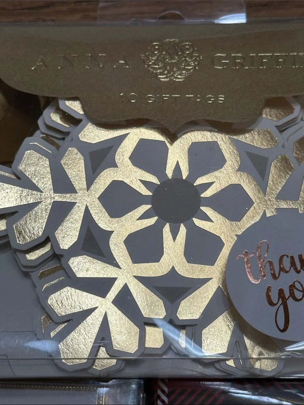 Anna Griffin Holiday Gift Bag & Tags Bundle - Red, Gold, White
